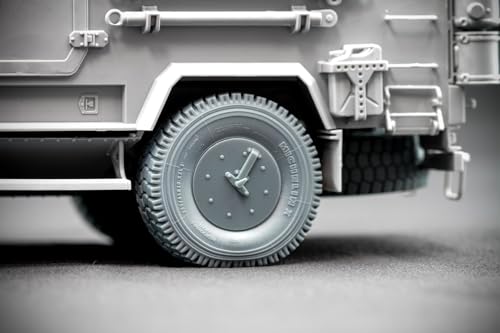 Scale-X 1/35 Ukrainian Armored Vehicle Kozak-2 Weight-Deforming Wheel Set (5 pieces) (for ICM) Plastic Model Parts SCXWM35006S (Military Vehicle)