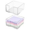 Large Sheets Writing Pad Stick Note Set In Premium Plastic Case Multiple Color Option For Productive Office Organization