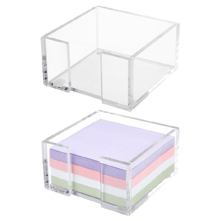 Large Sheets Writing Pad Stick Note Set In Premium Plastic Case Multiple Color Option For Productive Office Organization