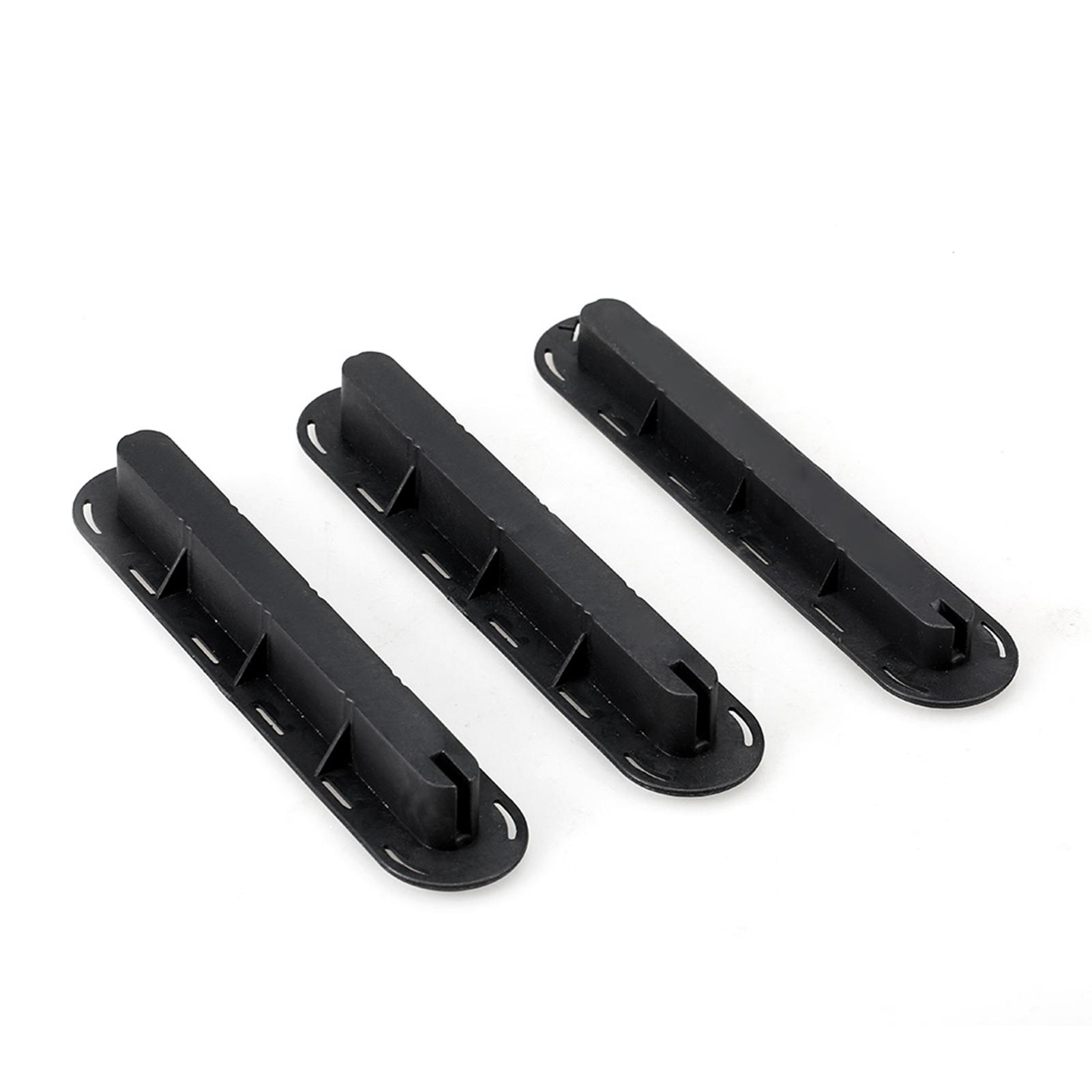 Paquete de 3 Tapones para Caja de Tri-Quillas Base de Quilla Tornillo SUP Juego de Tapones para Quillas de Surf Llave de Quilla Extra Tornillos para Quillas negro
