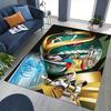 1pc Power Rangers Green Ranger Helmet Chair Mat - Anime Cartoon Design Office Desk Pad, Non-Slip Carpet for Home Decor, Gaming Room, Bedroom, Living R