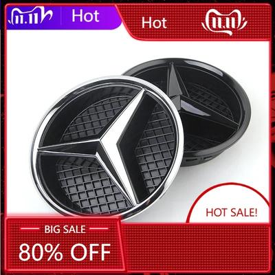 Dla Mercedes Benz 3D Emblemat Grillu Samochodowego Gwiazda Odznaka Logo na Przedni Grill Dla Mercedes Benz W204 W205 W213 X253 A B C E S CLA GLB GLC GL