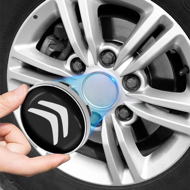 4pcs Car Wheel Center Hub Cap Logo Stickers Rim Cover Emblem For Citroen berlingo xsara picass Car styling C2 C3 C4 C5 X7 alb256