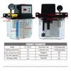 HLTNC 1L 2L Schmierstoffpumpe Automatische Schmierölpumpe mit Manometer CNC Elektromagnetische Schmierpumpe Schmierer
