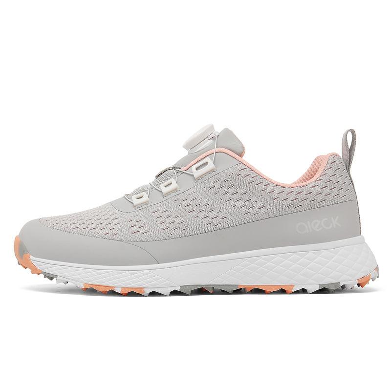 Cross-border New Golf Shoes, Light and Breathable, Men's and Women's Adult Outdoor Sports, Rotating Button Sneakers