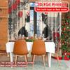 Set Of 2 Flat Printing Kitty Romance Popular Window Curtain Versatile Polyester Curtains Decorations Home Ldeal