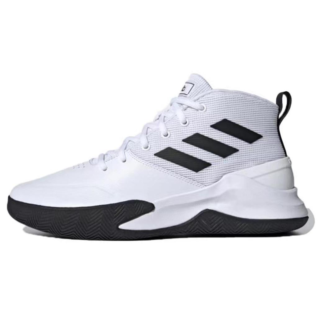 Adidas OwnTheGame Mesh, Synthetic Leather Slip Resistant Abrasion Resistant Mid top Performance Basketball Shoes Men's EE9631(Team242-)