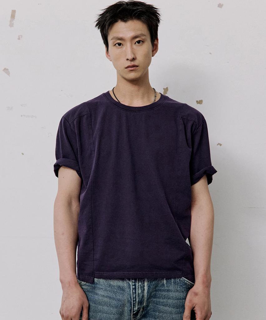HOOVES Contour Line Short Sleeve T-Shirt [Dying Purple]