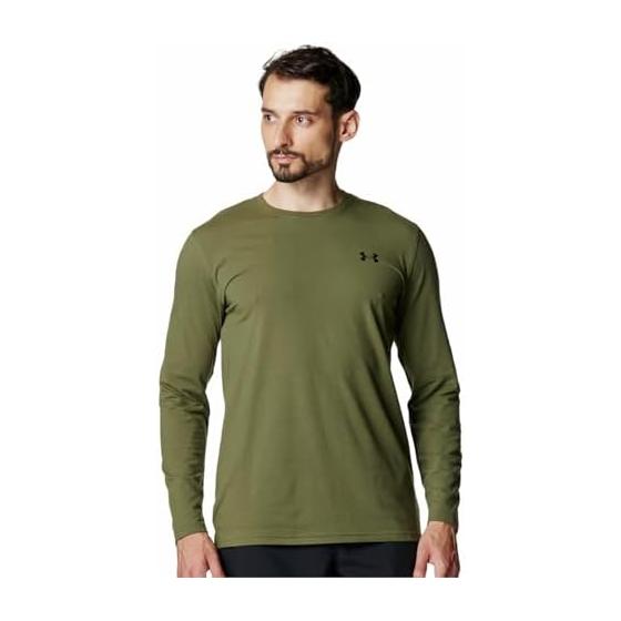 Under Armor Training T-Shirt UA Performance Cotton Long Sleeve T-Shirt Men s