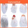 Máscara de Látex de Velho de Cabelos Brancos Papai Noel de Natal Para Adereços de Role Play