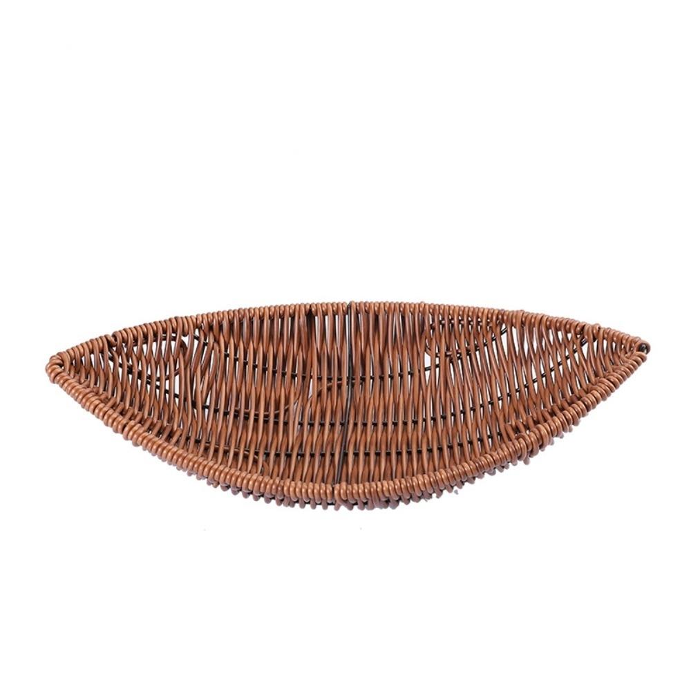 

Plastic Rattan Food Plate Large Capacity Serving Storage Bowls New Fruit Basket Household M