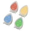 4 Stück Finger-Stempelkissen 4 Helle Farben Waschbar Bequeme Aufbewahrung Stempelkissen für DIY-Bastelarbeiten Papierkunst Scrapbooking Holz