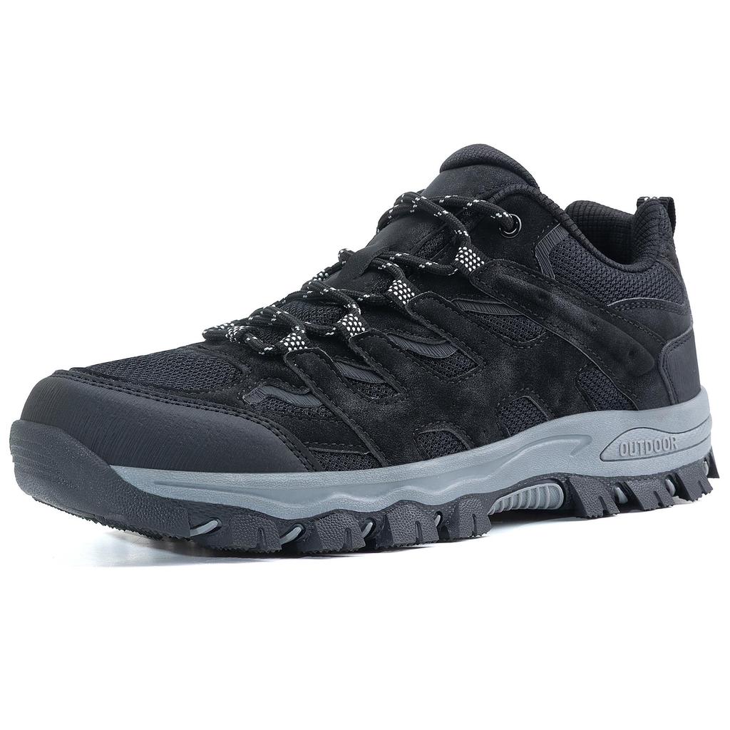Men's Large Size Thick Sole Mesh Hiking & Trekking Shoes - Outdoor Casual Footwear