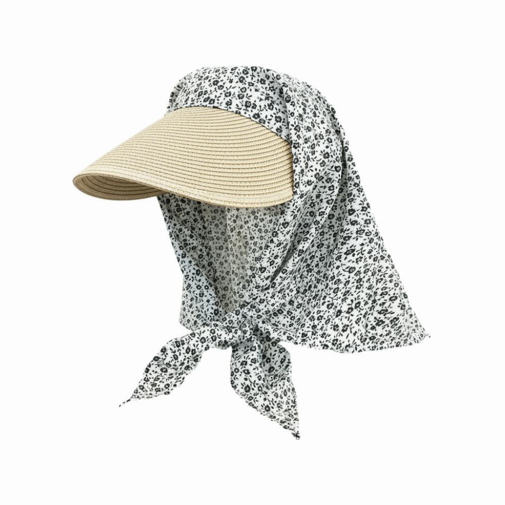 Korean Style Scarf Baseball Cap Star Print Strappy Scarf Hat Fashion Headscarf Baseball Hat  Spring