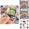 50pcs Genshin Impact Waterproof Sticker Set Venti Xiao Klee Decor For Luggage Cases