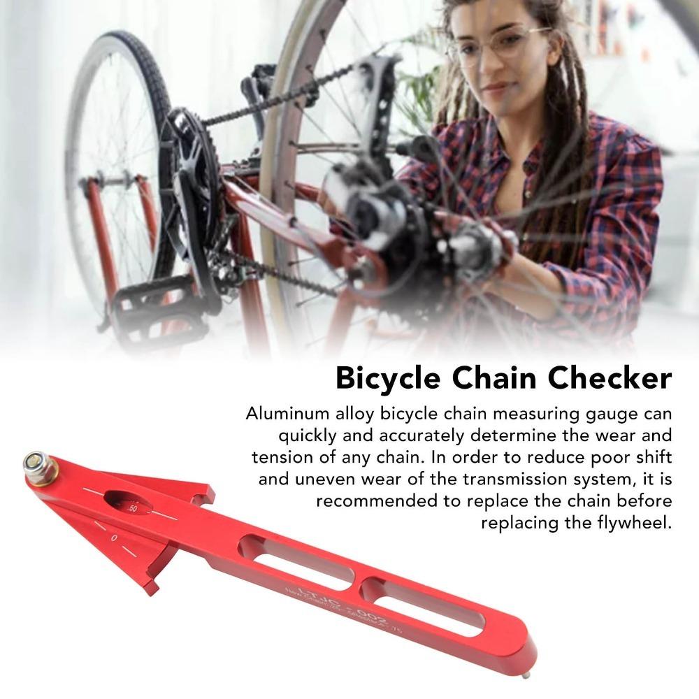 Easy to Use Bicycle Chain Wear Indicator Aluminum Alloy Bicycle Chain Gauge  Mountain Bike