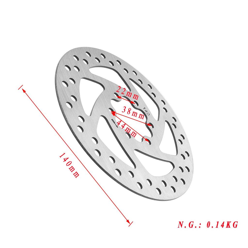 140mm 6-hole Disc Brake Disc (44mm Diagonal)