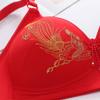 Women's Comfortable Thin Bra Large Size Underwear No Steel Ring Gathered Bra Breastfeeding and Anti-sagging Underwear