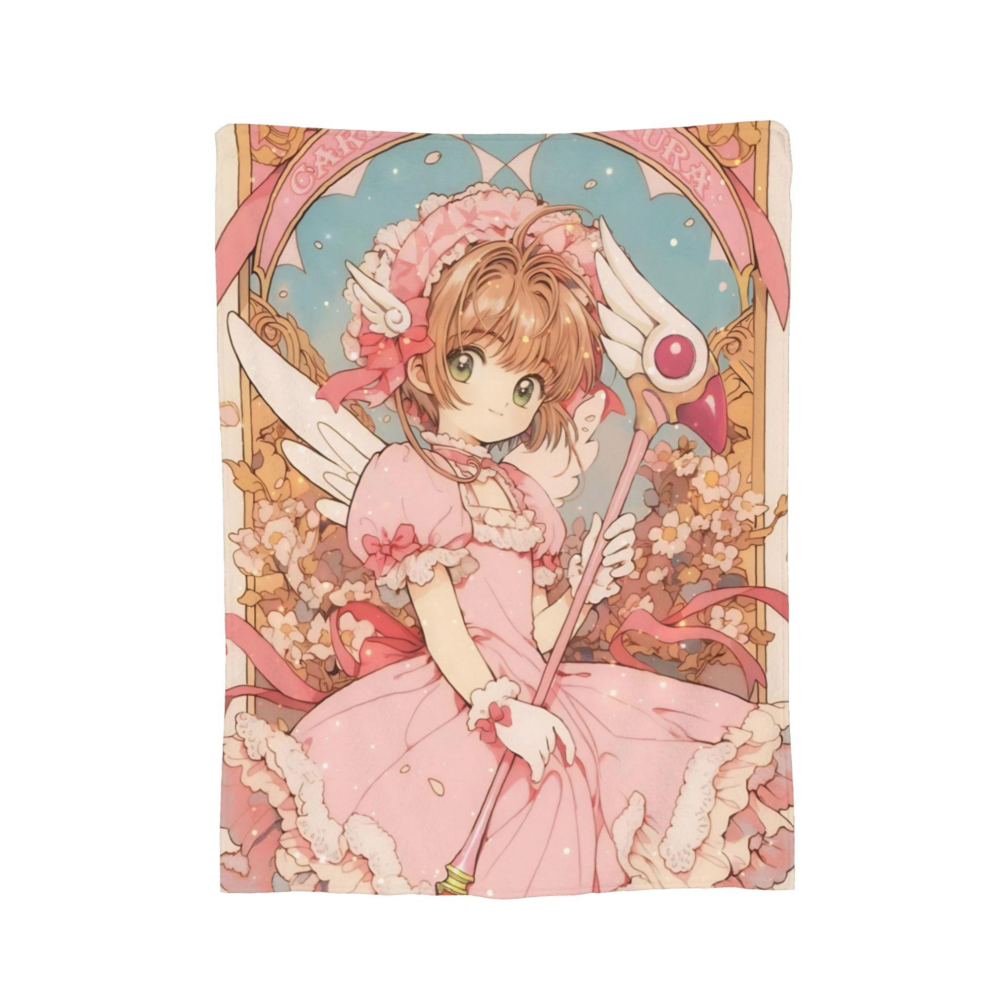 

Cardcaptor Sakura Kero Blanket Velvet Winter Multi-function Super Soft Throw Blanket for Bed Outdoor Bedding Throws 75x90cm