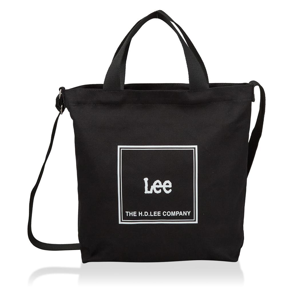 tote bag elf tote L size canvas lightweight large capacity school commuting leisure town black [Lee] 2-way 2-way 320-1352