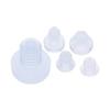 20Pcs Clear Rubber Embedded Furniture Bumper Table Chair Leg Feet Bottom Glide Slide Pad Floor Protector Shockproof Accessories