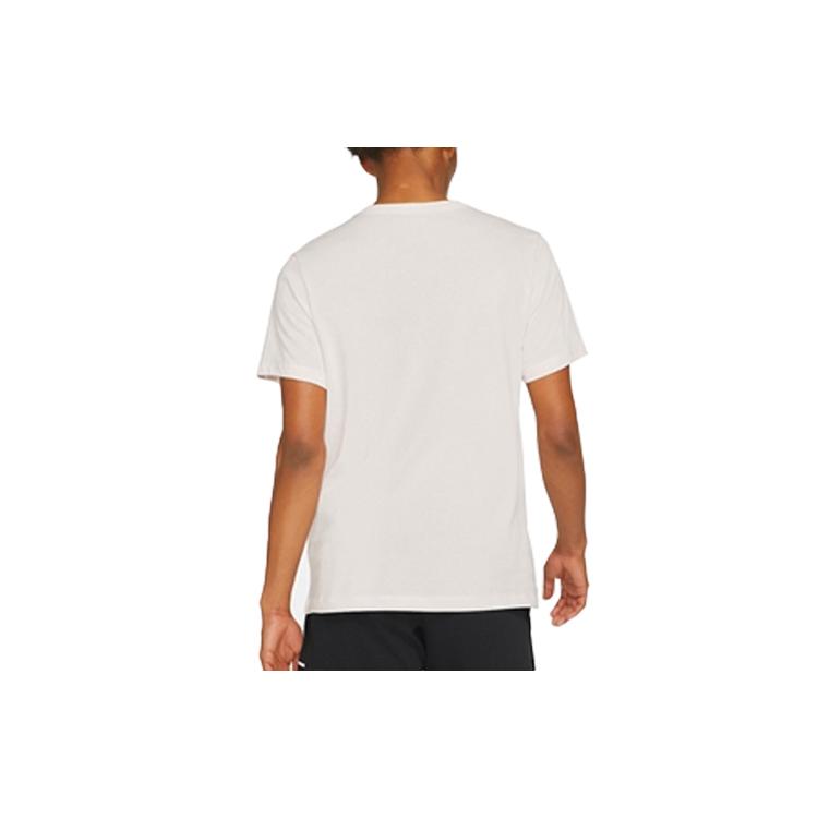 Nike T Shirts Men's Light Pink Crew Neck Moderate Straight Fit CZ9804-640