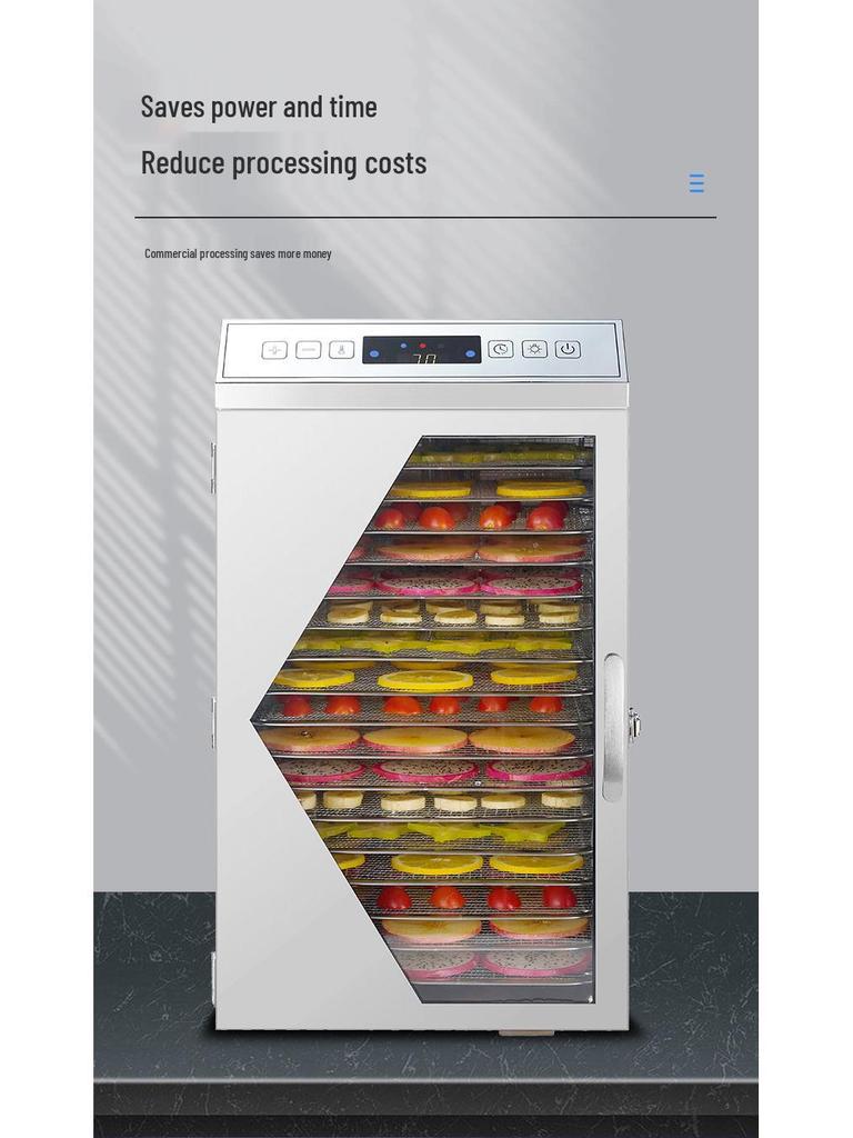 Compact Multi-Functional Food Dehydrator for Fruits, Vegetables, Pet Snacks, and Meats