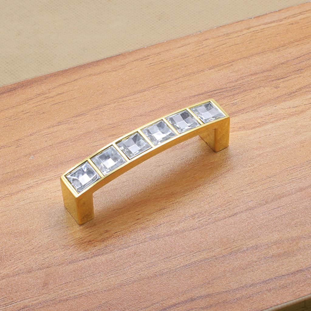 Ручка-кнопка Шкаф Шкафчик Ящик Шкаф Ручки 64mm Pitch Hole золотистый