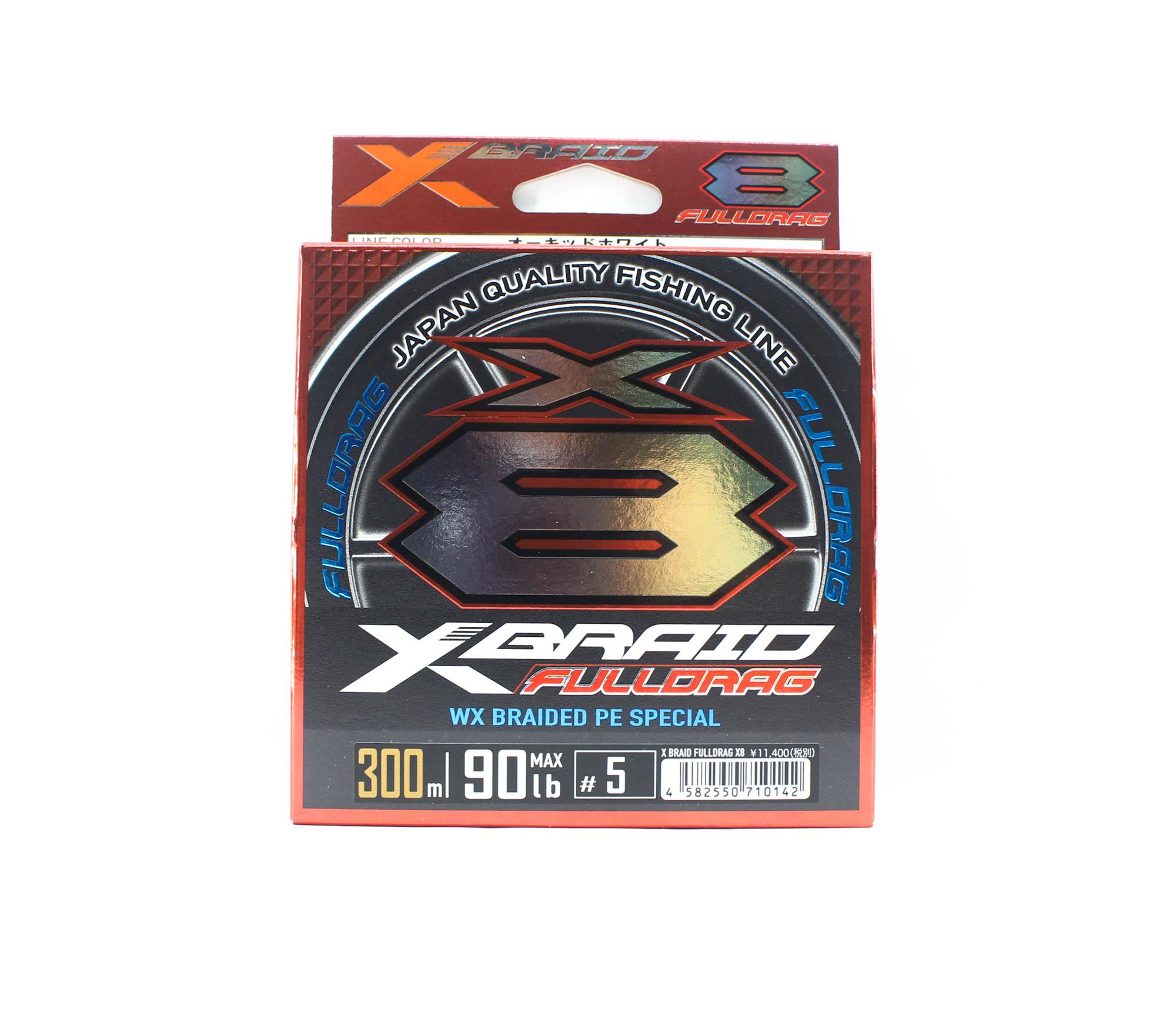 

YGK PE Line X Braid Full Drag X8 300 м PE 5 Макс. 90 фунтов (0142)