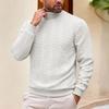 Men's Fall Winter Turtleneck Sweater Color Knit Pullover for Everyday Wear