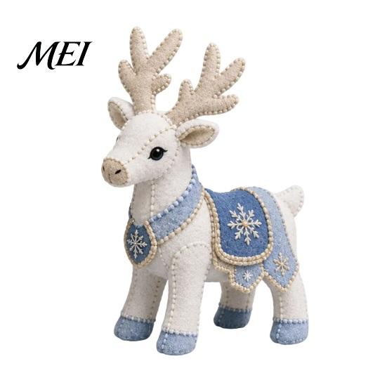 Vorgeschnittene Stoff-Nähset Arktische Tiere DIY Patchwork für Anfänger, Winterwächter Tier-Set, 3D Kuscheltier Fabelwesen Bastelartikel Heimdekoration