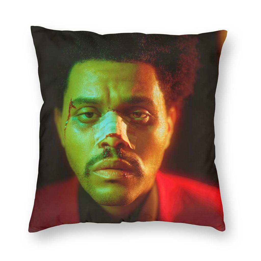 The Weeknd Pop Singer Pillowcase Printing Polyester Cushion Cover Decorations Pillow Case Cover Home Square 18''