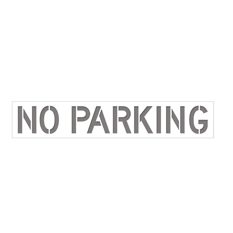 

A25F-Reusable Fire Lane Stencil Template, No For Parking Silicone Stencil,12 Tall Letters For Parking Lot, Pavement Sign Stenci