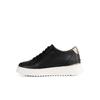 Daks Women Smile Pattern Comfort Elevation Banding Sneakers Black Dlf602ls10