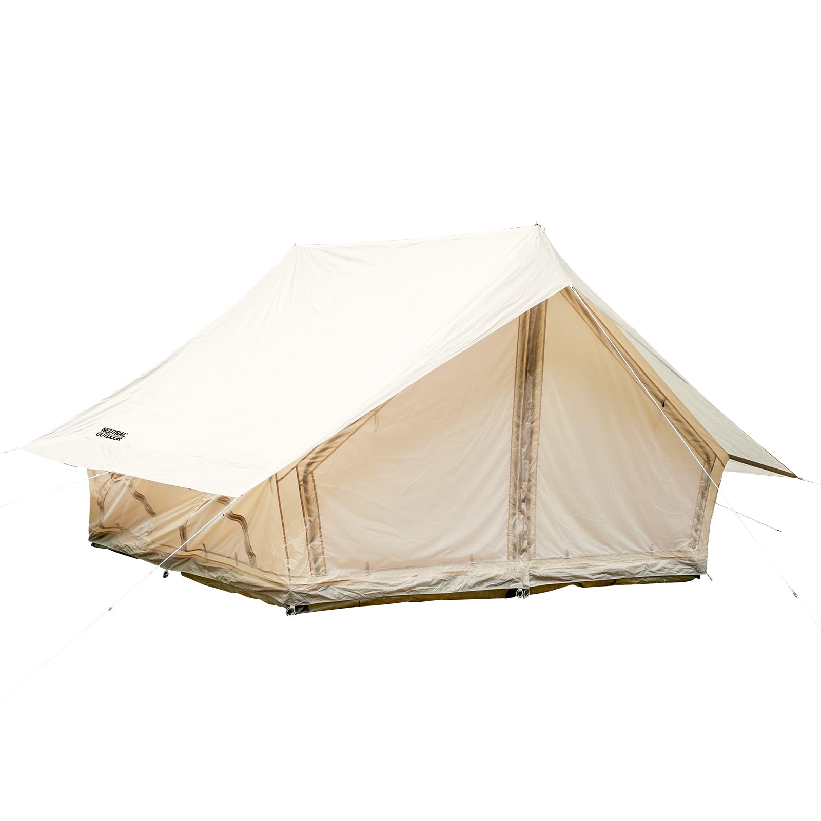 

NEUTRAL OUTDOOR Lodge Tent 2 Pole для людей Водонепроницаемая палатка для кемпинга на открытом воздухе 3000 мм Семейная палатка из полиэфирной ткани Бежевая сумка для хранения в комплекте 3-6