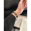 Diagonal Brushed Metal Bracelet Strap Luxury Wristband for Apple Watch 38/40/41/44/45/46/49mm, Compatible with iWatch Series 11 10 9 8 7 SE Ultra