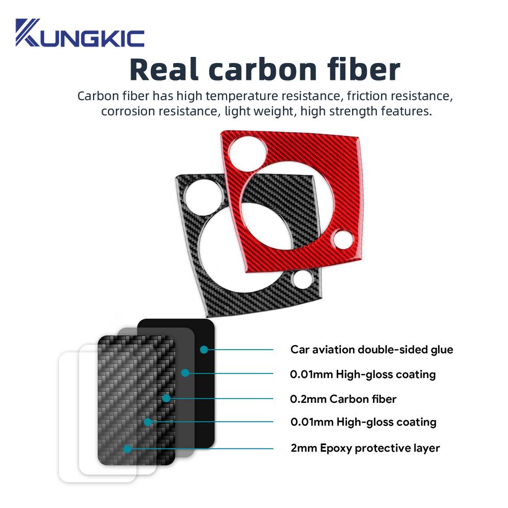 Real Soft Carbon Fiber Sticker For Alfa Romeo 159 2005-2019 2020 2025 2025 2025 LHD Manual/Automatic Car Gear Shift Frame Panel