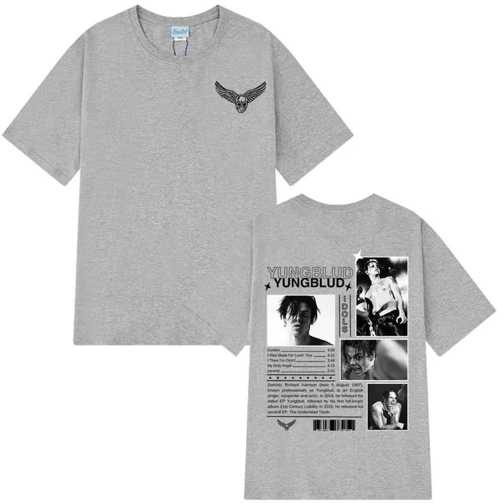 Summer Hot Saleyungblud Idols The World Tour 2026 Tshirts Unisex Unisex Hiphop Punk Tshirts Shortsleeved Loose Casual Clothing
