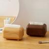 New Light  Tissue Box, Living Room, Nordic Style Imitation Wood Grain Magnetic Suction Paper Box,  Tissue Box