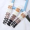 Milk Coffee Colored Square Hairpin for Women - Sweet Side Bangs Clip, Japanese & Korean Geometric All-Match Bangs BB Hair Accessories
