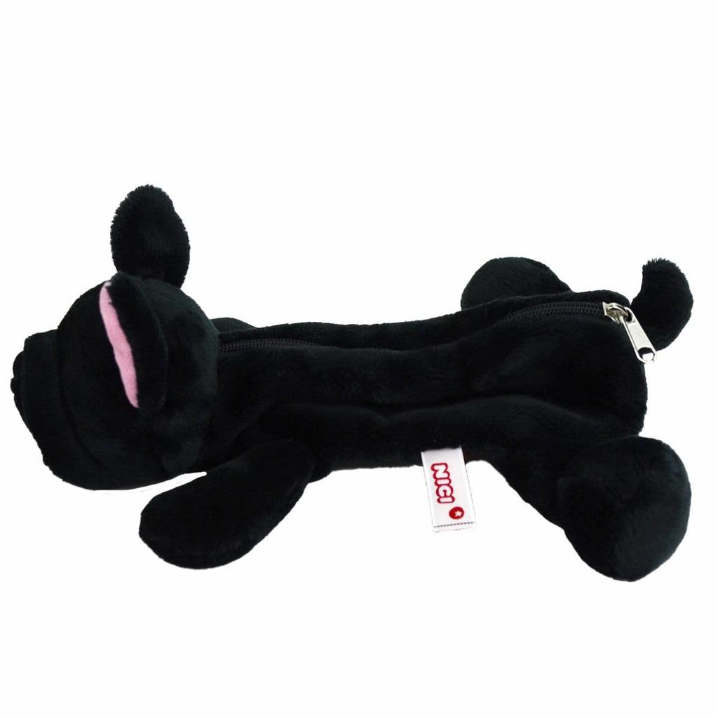 NICI French Bulldog Figure Pouch, Pencil Case, Pencil Case, Bulldog Dog Pouch, Plush Animal, Animal, Small Item Organizer, Stationery, Washable