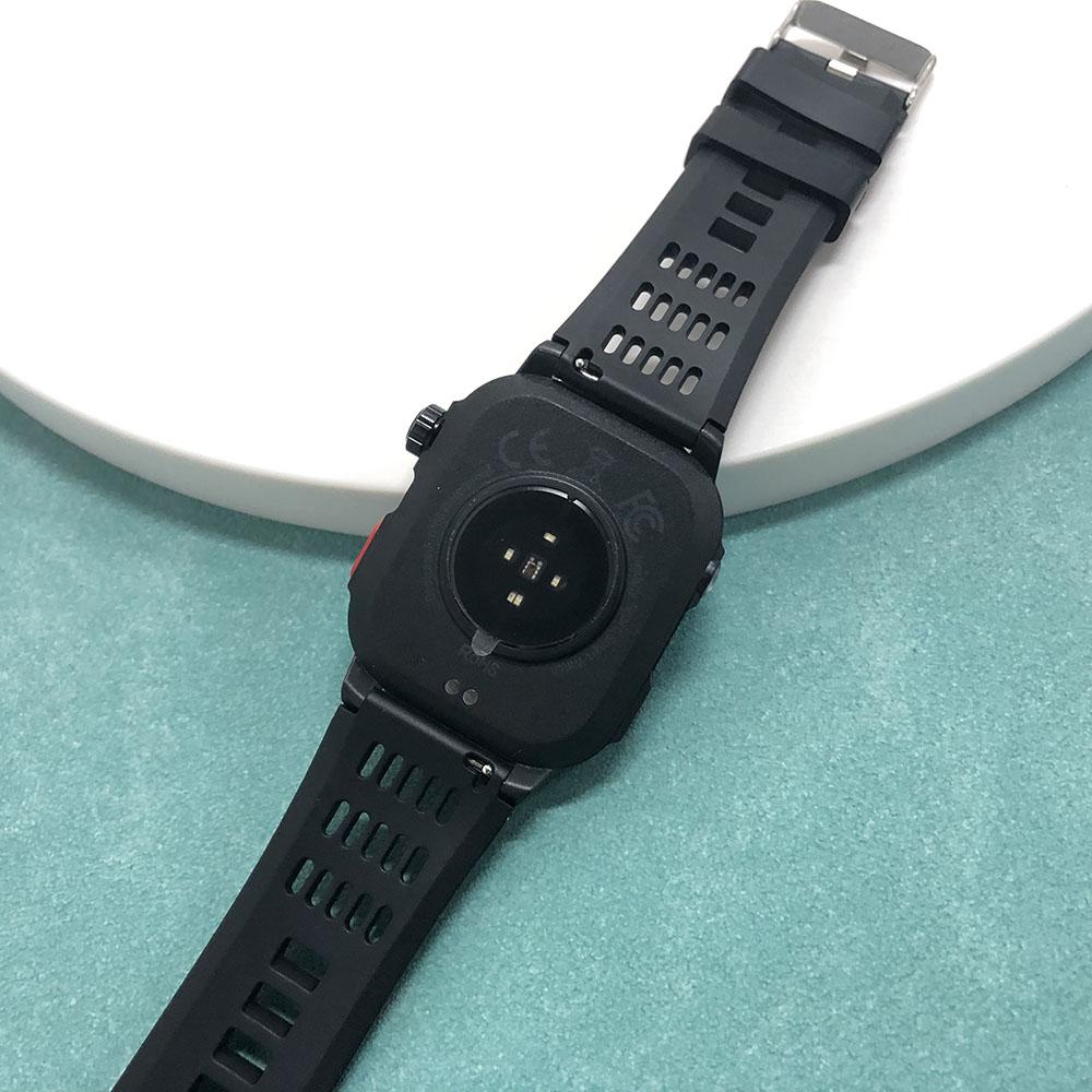 Rainbuvvy HT29 Full Screen Touch Smart Watch IP68 Waterproof 2.01inches IPS HD Large Screen Bluetooth Sports Watch Support Flashlight Compass