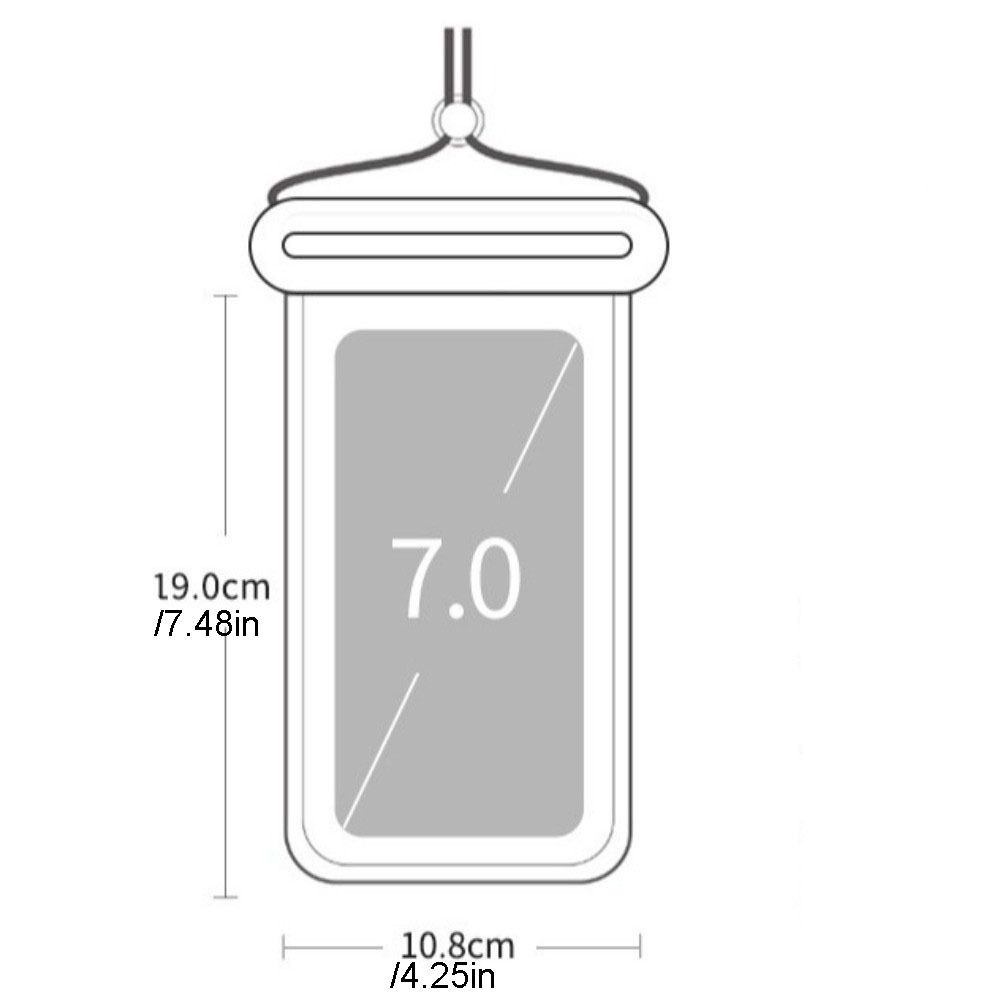Touch Screen Waterproof Mobile Phone Bag Solid Color Transparent Floating Phone Dry Cover PVC Underwater Dry