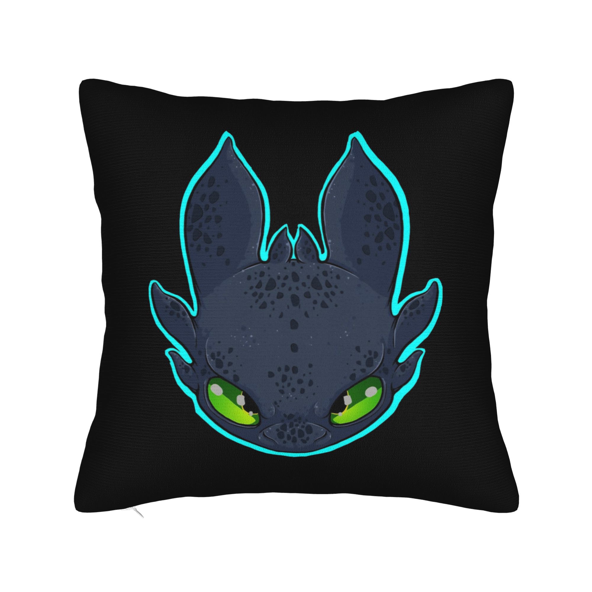 Hiccup And Toothless Firepower HTTYD Square Pillow Cases Cushion Cover Funny Polyester Decorative Pillowcase for Home 45x45cm 30cmx30cm