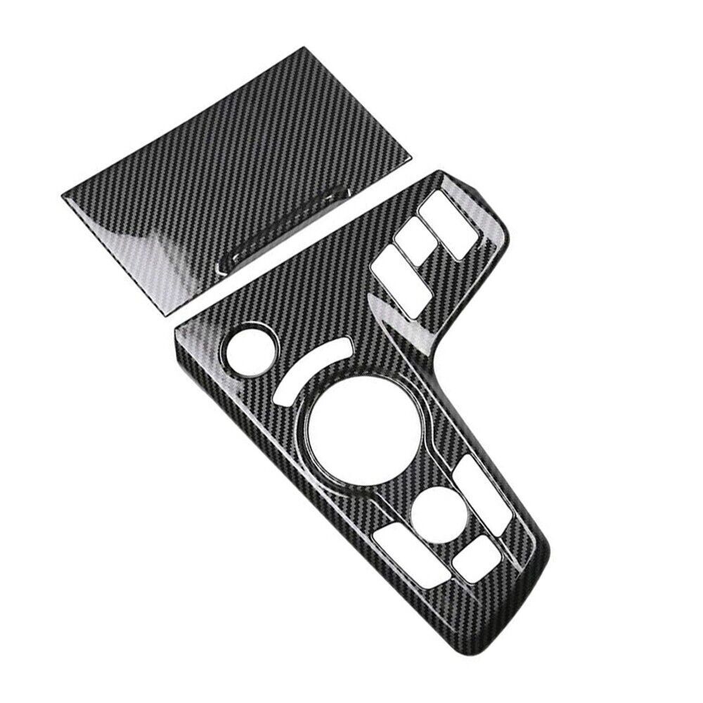 For LHD Kia Sportage NQ5 2025 2025 ABS Carbon Fiber Look Car Center Control Gear Shift Panel Cover Trim Sticker Interior Auto
