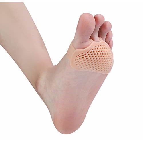 Lumiele Mesh Foot Protection Pads with Gel Support Cushion for Corns, Calluses, and Blisters Prevention, Cracked Foot, and Shock Absorption, Set of 4