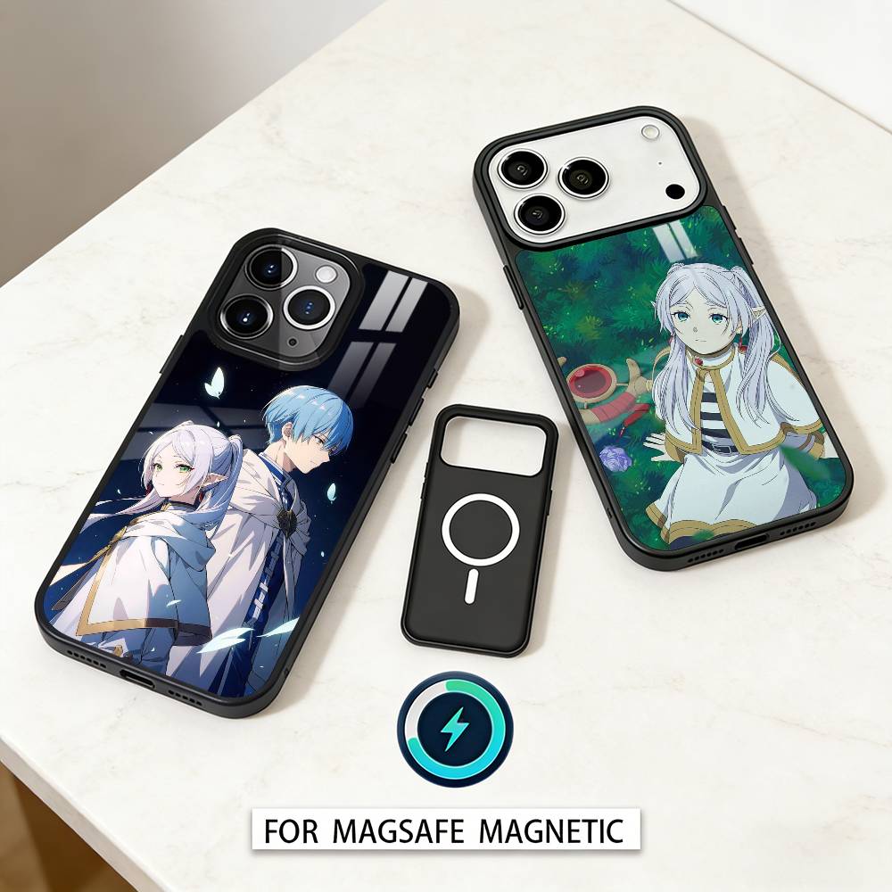 Sousou No F-Frieren Phone Case Magnetic For iPhone17 16 15 14 13 12 Pro Max For Magsafe Wireless Charging Cover