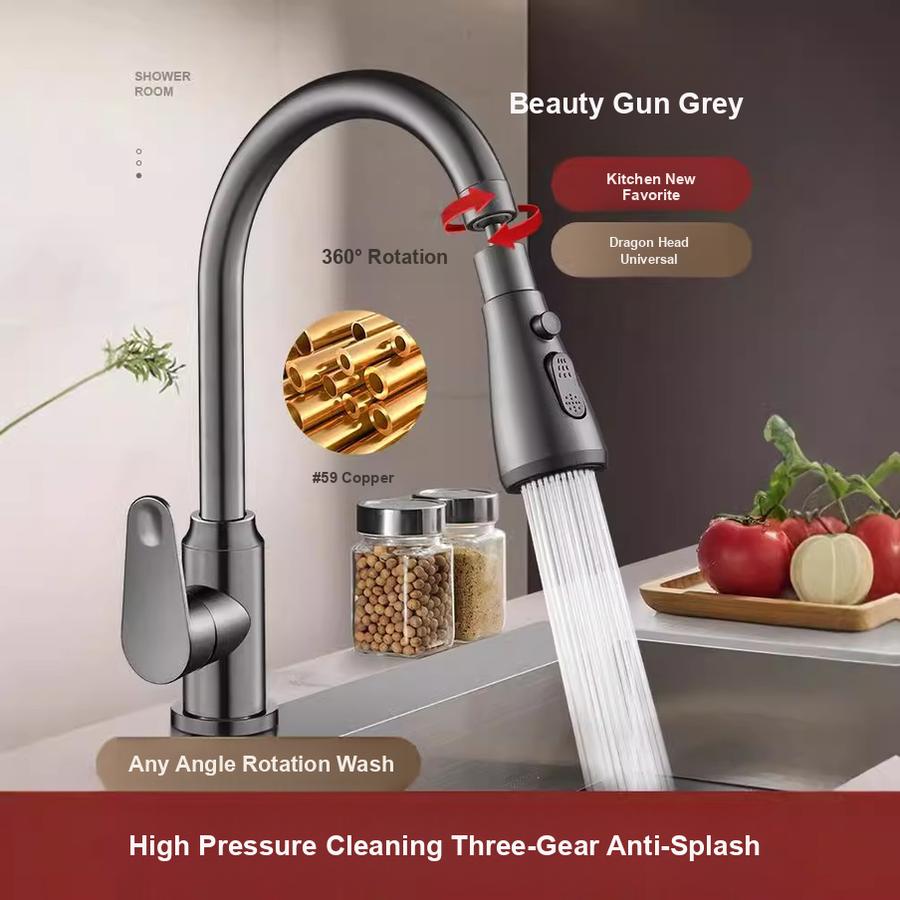 Faucet Splash Guard Kitchen Washbasin Universal Joint Extension Nozzle Booster Splash Proof Water Outlet