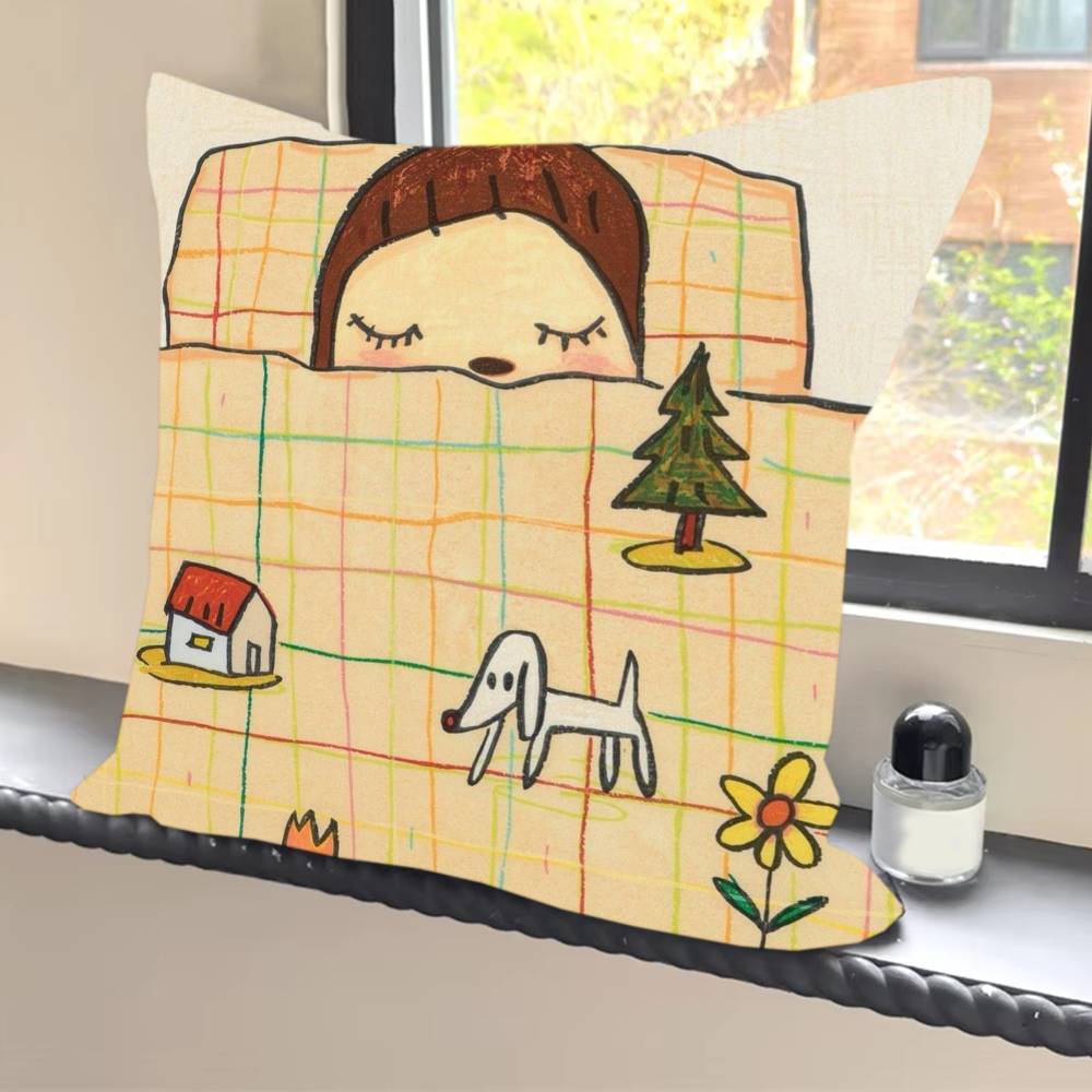 Pillowcases cushion covers living room sofas home decor gifts Anime Y-Yoshitomos Art bad kids