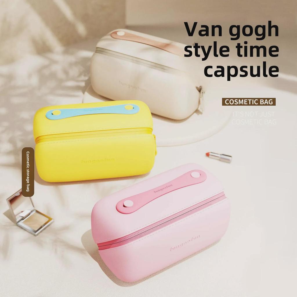 Fungoofun Van Gogh Multifunctional High-End Portable Cosmetic Capsule Bag